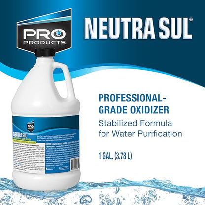 Pro Products Neutra Sul Professional Grade Oxidizer, Helps Eliminate Odor and Impurities for Water Purification, 1 Gallon Bottle