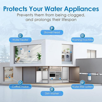 Waterdrop AP810 Whole House Water Filter, Replacement for 3M® Aqua-Pure® AP810, AP801, AP811, Whirlpool® WHKF-GD25BB, WHKF-DWHBB, 5 Micron, 10" x 4.5", Well & Tap Water Filter, Pack of 2