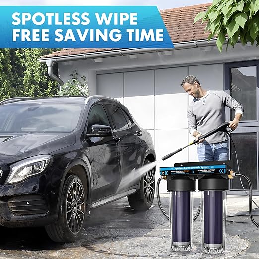 Deionized Spot-Free Car Wash Rinse System, Spotless Water System for Car Wash, Portable Water Deionizer for RV, Car,Motorcycles & Auto Detailing