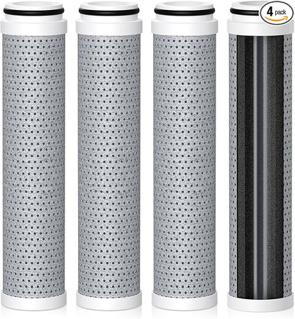 Carbon Shower Filter Compatible with Cobbe Handheld Shower Head, Water Filter for Water Softening, Replacement Filter with High Efficiency Filtration for Hard Water Chlorine Harmful Substance, 4 Pack