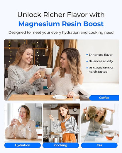 [Original] Waterdrop PF-01MG Magnesium Water Filter Replacement for Waterdrop Pitcher and Dispenser, Reduces Chlorine, Odors, Improved Coffee Taste, Last Up to 2 Months or 100 Gallons, 1 Pack