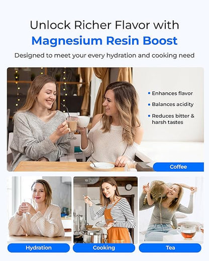 [Original] Waterdrop Magnesium Replacement Filters for All Waterdrop Pitcher and Dispenser, Reduces Chlorine, Odors, Improved Coffee Taste, Last Up to 2 Months or 100 Gallons (3 Packs)
