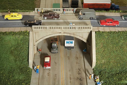 Walthers Cornerstone HO Scale Street System- Arched Road Bridge Kit
