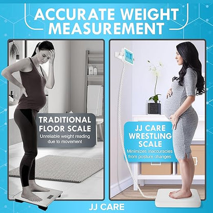 JJ CARE Medical Scale (660 lbs) - Professional Grade Body Weight Scale. Easy-to-Read LCD Display | Heavy-Duty Wrestling Scale for Home, Gym, Hospital, Physicians and Clinical Use