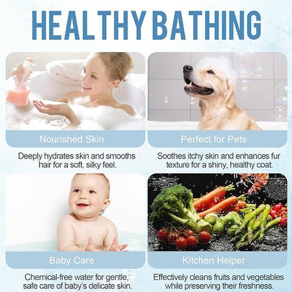 Bath Filter for Tub Faucet,BPA-Free,Eliminates Chlorine and Impurities 10 Stage Bathtub Filter,Soften Hard Water,Balance pH Vitamin C Bath Water Filter,Bathtub 3000Gal Water Filter-Easy Install
