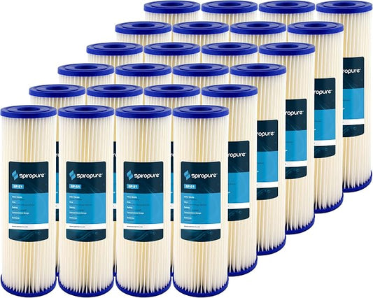 SpiroPure 10x2.5 20 Micron Sediment Water Filter S1 155001-43 S1A (24 Pack)