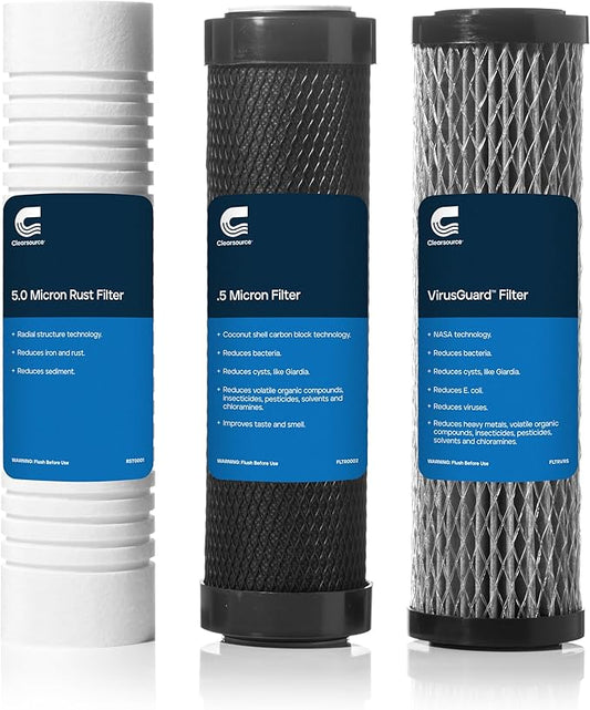 CLEARSOURCE ULTRA SYSTEM REPLACEMENT FILTER THREE PACK WITH VIRUSGUARD