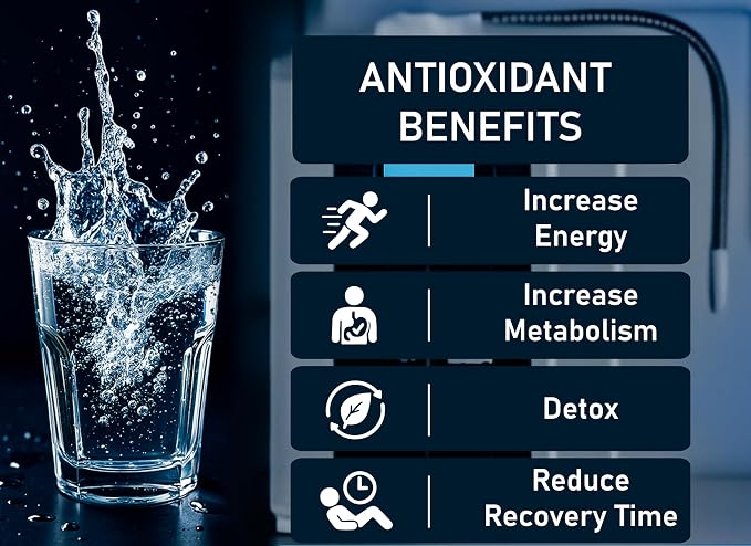 Aqua Ionizer Deluxe 7.0 | Water Ionizer | Alkaline Water Filtration System | Produces pH 4.5-11.0 | Up to -800mV ORP | 4000 Liters Per Filter | 7 Water Settings