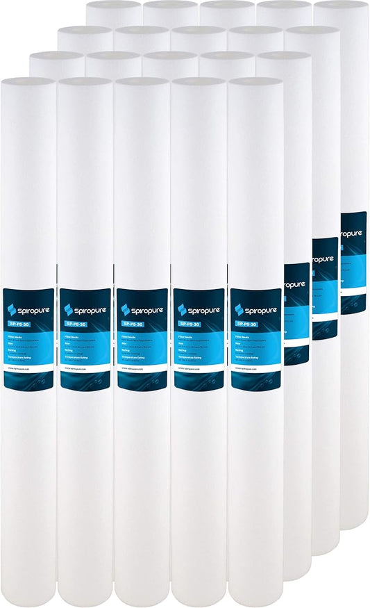 SpiroPure 30x2.5 5 Micron Sediment Water Filter SDC-25-3005 P5-30 (20 Pack)