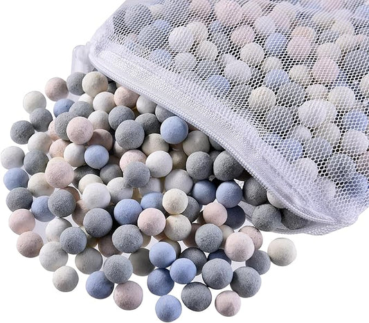 JIHAQUA Aquarium Ceramic Filter Media Bio Filter Rings, Bio Ceramic Ball for Freshwater,Marine Fish Tank,Canister Filter,Koi Pond (Color, 3 Lbs)