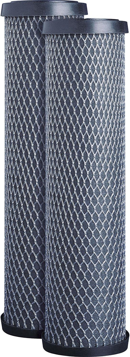 CFS – 10" x 2.5" Carbon Block Water Filter Cartridges Compatible with FXWTC, 3WH-STDCW-F02, GXWH04F and GXWH20S Models – Removes Bad Taste and Odor – Whole House Replacement Filter – 2 Pack