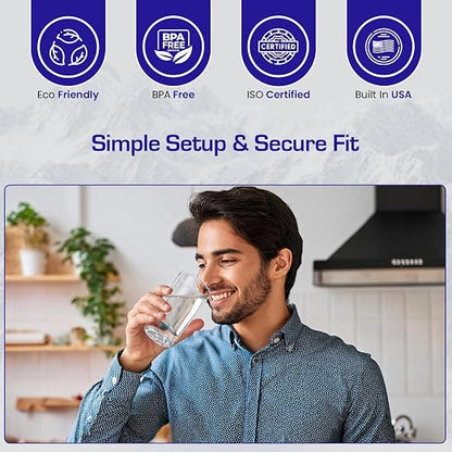 Crystal Quest Standard/SMART Water Filter Pitcher Cartridge – Advanced Filtration for Clean, Healthy Water, Removes Contaminants, Long-Lasting, Easy Installation, 2,000 Gallons [Pack of 4]