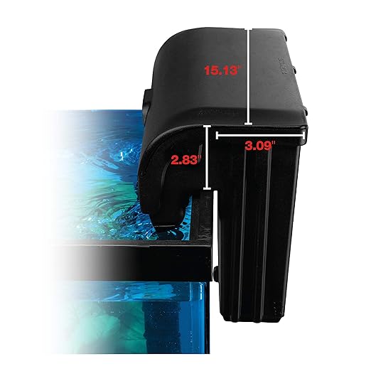 Marineland Bio-Wheel Penguin 375 GPH Power Aquarium Filter, Ultra-Quiet Hang-On-Back Fish Tank Filter with Multi-Stage Filtration for Aquariums Up to 75 Gallons