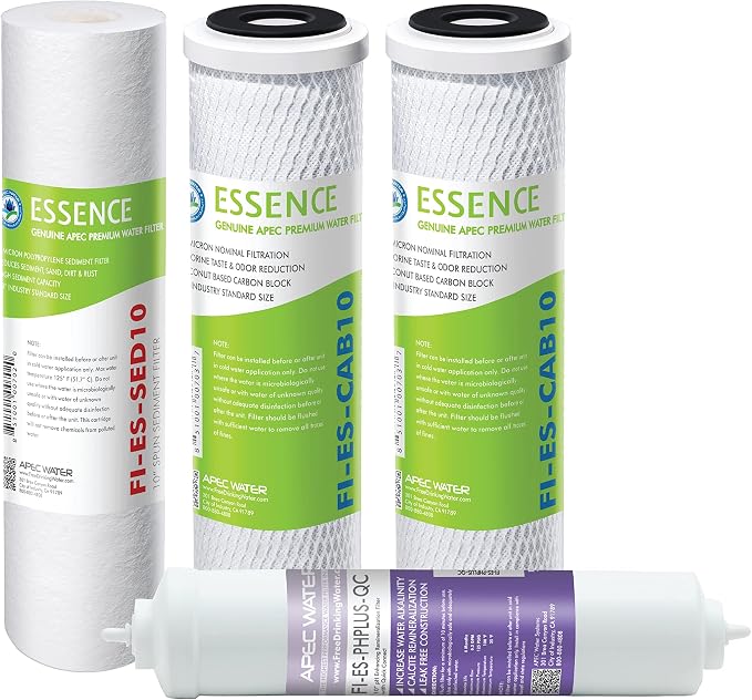High Capacity Filter Set for Alkaline Reverse Osmosis System (ROES-PH75) and Pocket-Size TDS Water Quality Meter