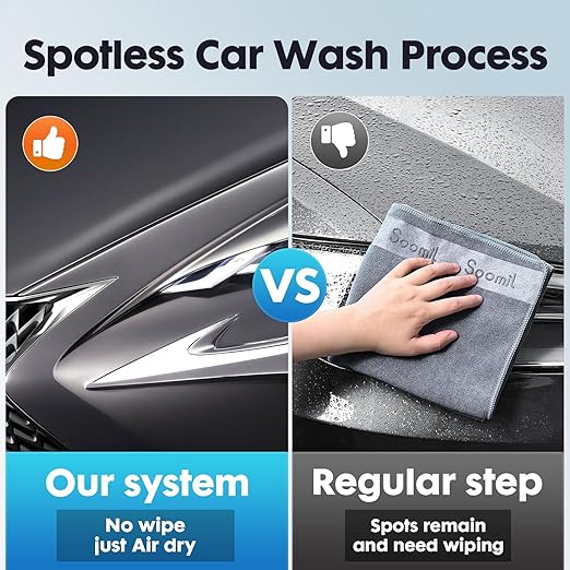 Spotless Water System for Car Wash, Deionized Water Filter with Resin, Water Deionizer for Car Washing, Portable Deionized Water System for Motorcycles, RV, No Towel Drying