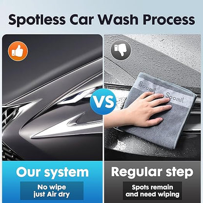 Spotless Water System for Car Wash, Deionized Water Filter with Resin, Water Deionizer for Car Washing, Portable Deionized Water System for Motorcycles, RV, No Towel Drying