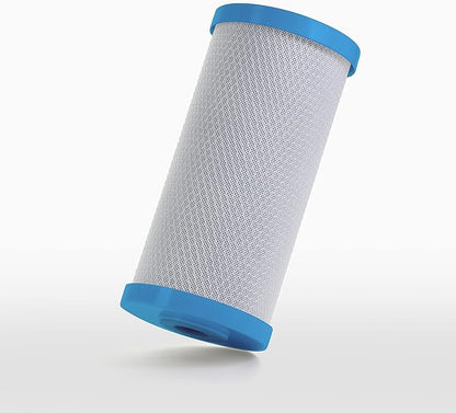 Hydronix CB-45-1001 Whole House Commercial Hydroponics RO NSF Activated Carbon Block Water Filter, 4.5" x 10", 1 Micron