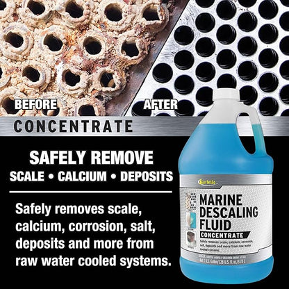 STAR BRITE Marine Descaling Fluid Concentrate 1 Gallon - Engine Scale & Deposit Remover, Safe for Seals & Gaskets (083900)