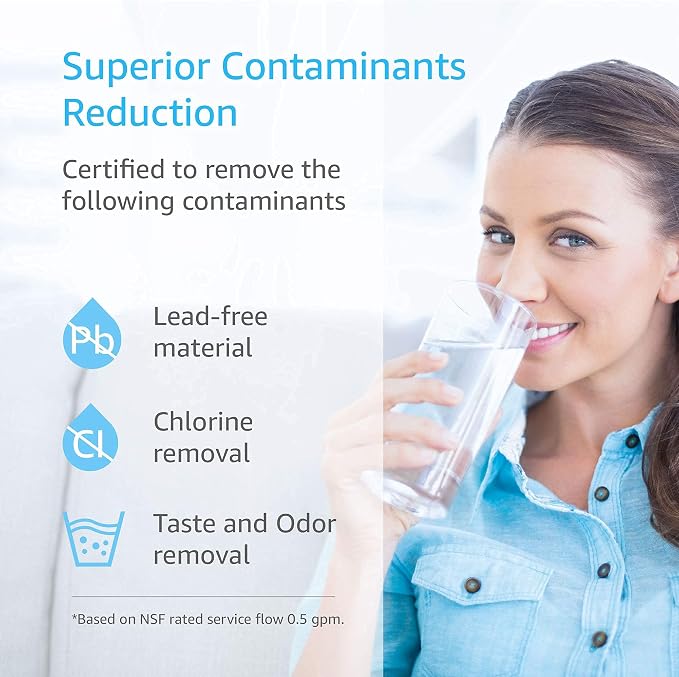 AQUA CREST ADQ36006101 Water Filter, Replacement for LG® LT700P®, 3 Combo | Replacement for Kenmore® 9690, 46-9690, ADQ36006102 Refrigerator Water Filter and LT120F® Air Filter