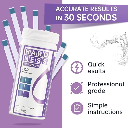 AAwipes Water Hardness Test Kit 0-425 ppm Hard Water Test Strips - Ultimate Test Kit for for Home, Drinking, Well, Spa, Swimming Pool, Softener (K07-150)