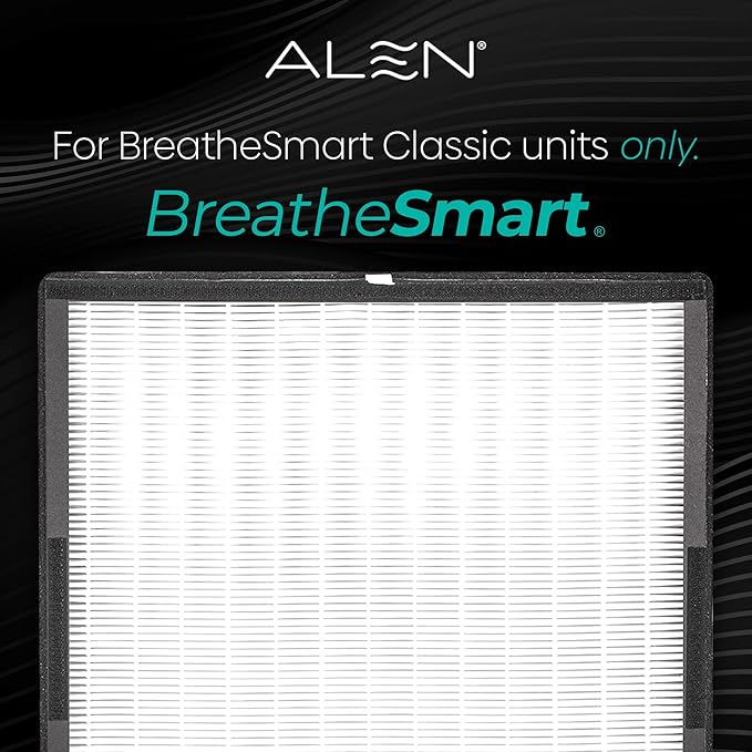 Alen Air Filter BF35-VOC/Smoke Replacement HEPA Filter for BreatheSmart Classic Air Purifier - Captures Allergens & Mold + VOCs & Smoke (1 Filter)