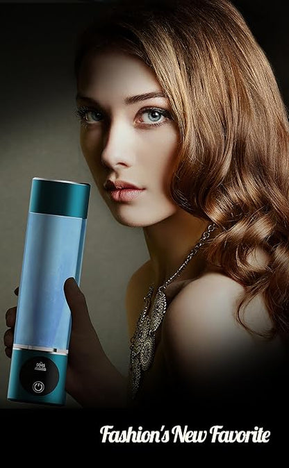 Hydrogen Water Bottle Generator, Outdoor Portable Hydrogen Rich Health Cup, Rechargeable Hydrogen Bottle, Hydrogen Water Ionizer Machine for Home Office Exercise Travel