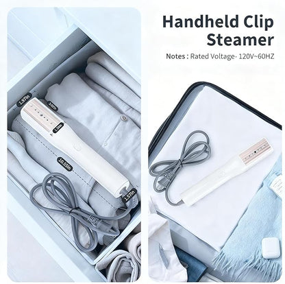 Iron Steamer for Clothes - Handheld Garment Steamer & Iron, 3-in-1 Wet & Dry Travel Iron Press, 15s Fast Heat-Up, 900W Portable Mini Wrinkle Remover for Home Office Travel, with Travel Bag (120V)
