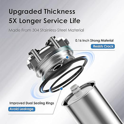 Waterdrop AMS08 Under Sink Water Filter System, 8,000 Gallons, 24-Month Long Life, Reduces Chlorine, Bad Taste & Odor, Stainless Steel Under Sink Water Filtration System