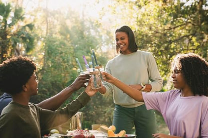 LifeStraw Sip Essential — BPA-Free Reusable Filter Drinking Straws, Removes Microplastics, Bacteria and Parasites for Travel and Everyday Use, 3-Pack