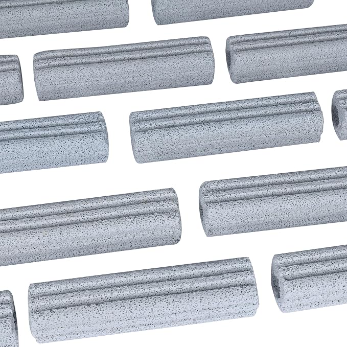 RealPlus Ceramic Bio Filter Media for Aquarium Sump Canister Pond Fish Tank, Vast Surface Area (6.2" Length / 90pcs)