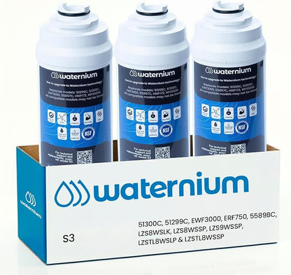 Water Fountain Filter Compatible with Elkay 51300C, 51299C, EWF3000 – 0.5 Micron Carbon Block with Specialized Media for Lead, Arsenic and Heavy Metals – Replacement Cartridge (3)