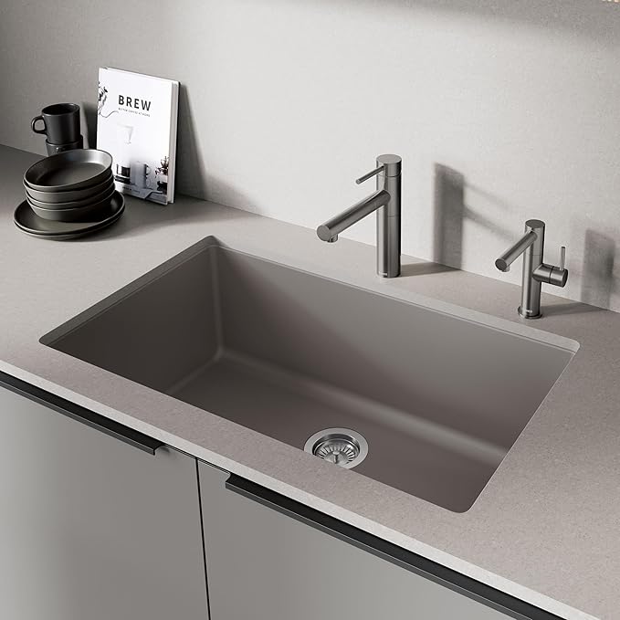 Blanco 527562 Alta II Low Arc Pull-Out Kitchen Faucet - 1.5 GPM - Satin Dark Steel