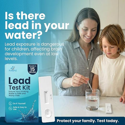 Lead Test Kit for Drinking Water – Lab-Grade Accuracy with Results in 15 Minutes – Easy DIY Test for Tap, Well & Spring Water – Detects Harmful Lead Contamination – Single Use Cassette