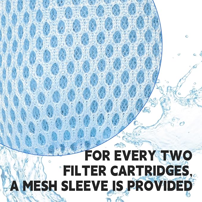 60% Denser Filter, High-Efficiency Screw-in Hot Tub spa Filters Replacement Compatible with All Relxtime, Aleko, Wejoy, Aquaspa Hot Tubs & Other Spas(8 Filters + 4 Filter Bags)