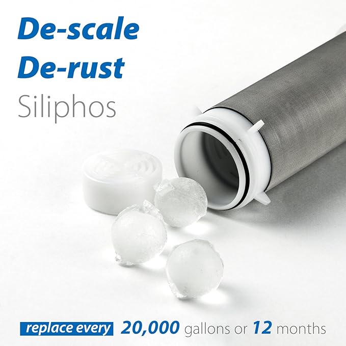 iSpring FWSP200SL Spin down Sediment Water Filter Replacement Cartridge, chrome