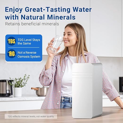 TOVASTY Ultra-Filtration Filter, Under Sink Water Filter System, 0.01 Micron Precision, High Capacity 4000 Gallons