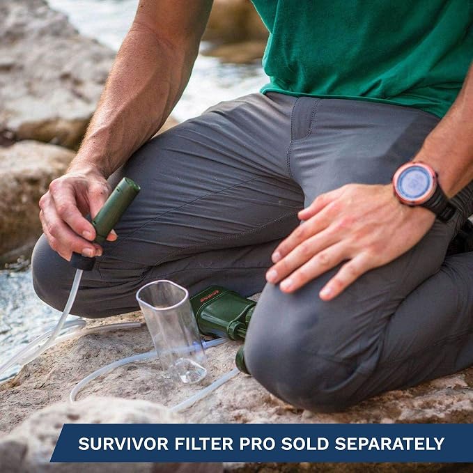Survivor Filter - Ultra Pre-Filter Kit | USA Tested - Compatible with PRO & PRO X Portable Emergency Water Filters - Removes Bacteria, Parasites, Metals & Chemicals