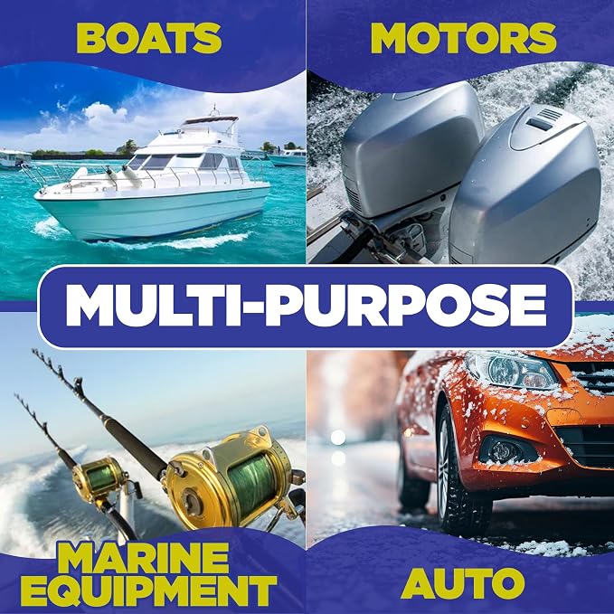 [1 Gallon] Salt Remover Concentrate - Marine Engine Flush for Boats - Perfect for Outboard Motor Flush & Washing Salt Deposits - Remove Salt Deposits for Autos
