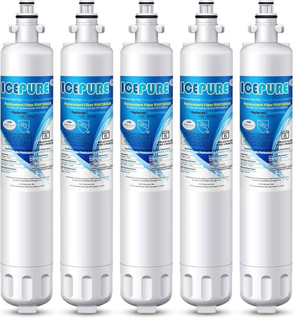 ICEPURE RPWF Refrigerator Water Filter Replacement For GE RPWF(NOT FOR RPWFE), WATER SENTINEl WSG-4, RWF3600A, 5PACK