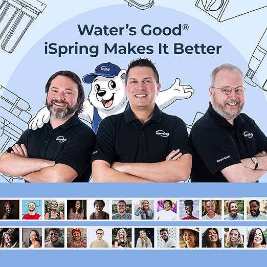 iSpring SGS-Tested Lead Removal Whole House Water Filter System, Reduces Sediments, Chlorine, and up to 99% Lead, Model: WGB32B-CPB