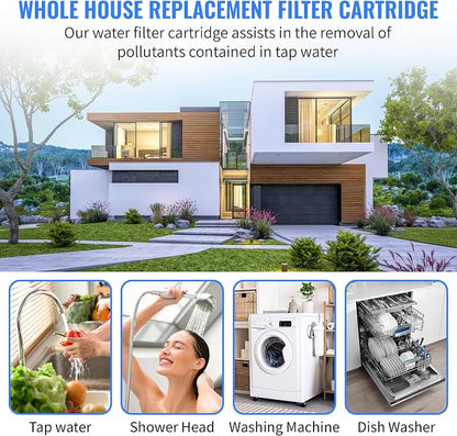 CFS String Sediment Water Filter Cartridge for Pelican PC-100 EZ, PC40 | Includes O-Ring, 10" Whole House Filter for Pelican PC600 PC1000 NS3 NS6 PSE1800 PSE2000 WF4 WF6 WF8 WF10