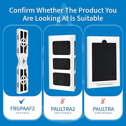 FPPWFU01 Water Filter Replacement for Frigidaire FPPWFU01 Water Filter, Compatible with PurePour PWF-1,EPPWF01 PureAdvantage PWF-1 and PureAir AF-2 FRGPAAF2 Air Filter Combo（2+2）