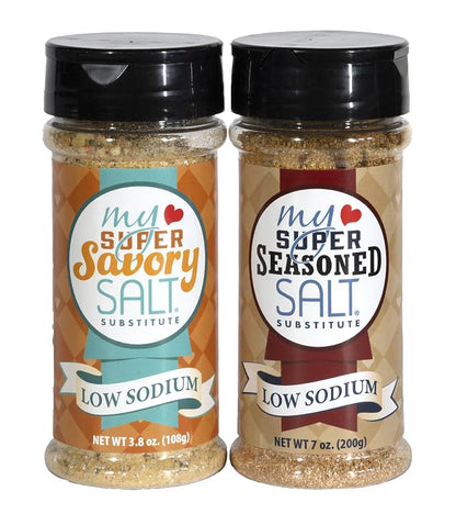 My SUPER SALT® Seasoned – Functional All-Purpose Salt Substitute - 85% Less Sodium - Everyday Flavor with Smart Mineral Support - 6 oz