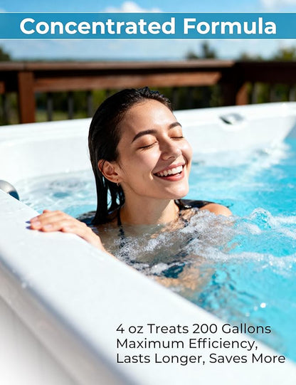POOLACC Metal Remover for Hot Tub & Spa, Metal & Stain Control, Prevents Metal Stains Formation and Corrosion, Compatible with Any Spa, Fast-Acting & Easy to Use, 32oz