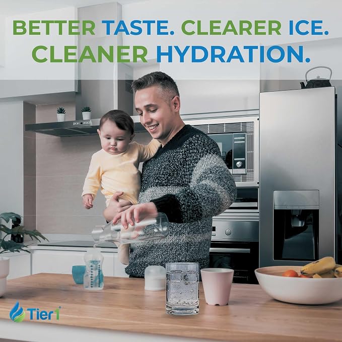 Tier1 RWF1011 DA29-00020B Refrigerator Water Filter | Replacement for Samsung HAF-CIN, WF294, FMS-2 Fridge Filter - Up to 18 Months Supply | Easy Install | Odor Control | Great Tasting Water (3-pk)