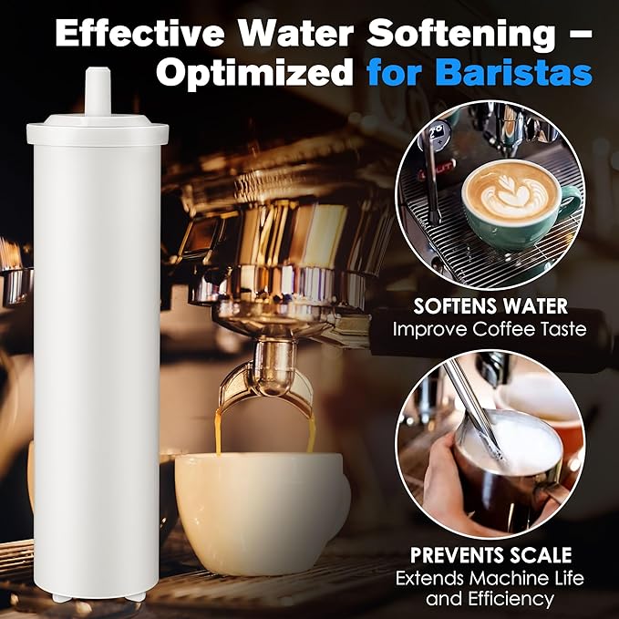 70L Cationic Resin Filter Compatible with LELIT PLA930M Espresso Machines, Upgraded Cationic Water Softeners for Tank, Removes Calcium & Magnesium, Releases Sodium, Prevents Limescale, White