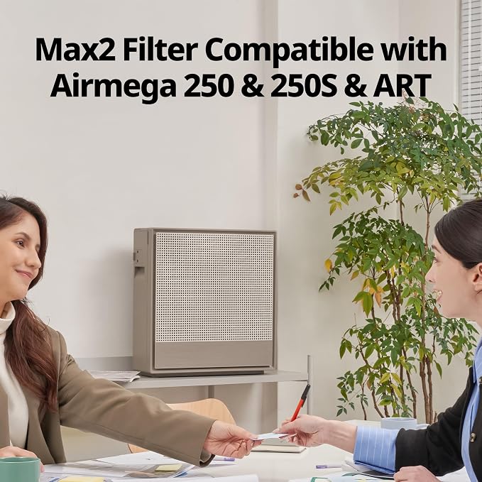 Coway Airmega 250/250S Air Purifier Replacement Filter Set, Max 2 HEPA Filter and Active Carbon Filter, AP-1720-FP
