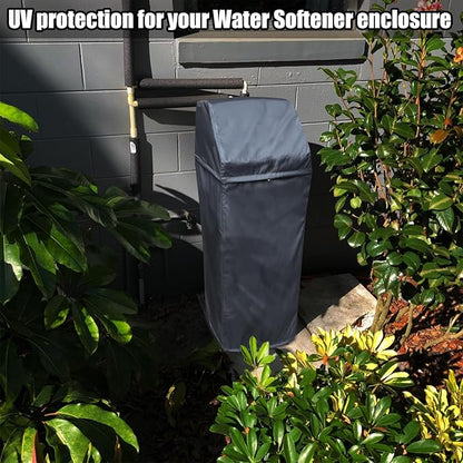 Water Softener Cover for WHES30E/WHES40E Grain Softener, Openable top Easy to use Removal-free installation for UV Dust protection of Water Softener Housings Outdoor or indoor (Grey)