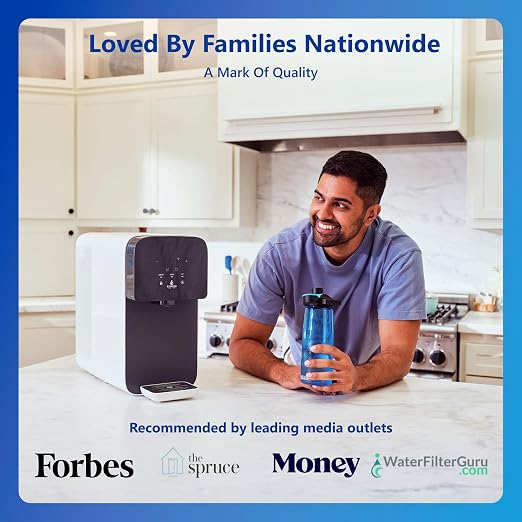 Express Water 11-Stage Reverse Osmosis Water Filtration System with Alkaline & UV Filter, Brushed Nickel Faucet – 100 GPD Under Sink Water Filter with Alkaline Filter for Added Essential Minerals