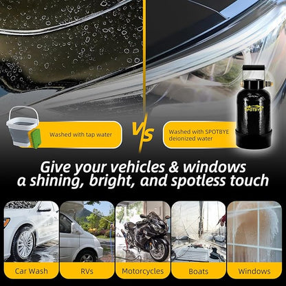 Filterelated Deionized Water System for Car Wash, Comes with 10L Brand Resin,Spotless Water Spot Remover Filter, Fit for Cars/RVs/Motorcycles/Solar Washing